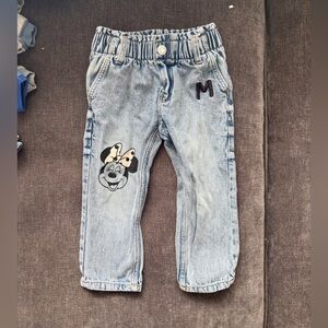 H&M Light Blue Kids Denim Jeans with Character Patch